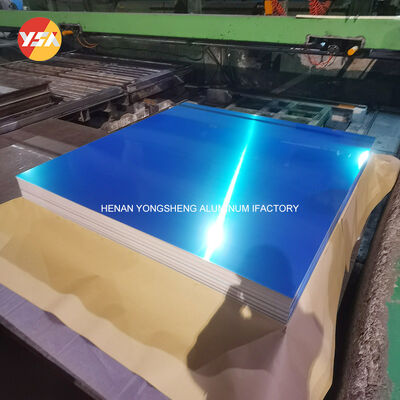 0.5 / 2.0 / 1.25 / 1.6 / 2.5mm 1050 5052 H14 H32 Temper One Side Blue PVC Aluminum Sheet