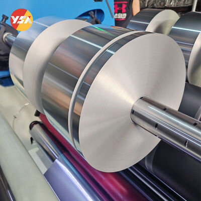 8011 O 55mic 70mic Aluminum Strip Foil Roll Custom Width Flexible Duct Insulation