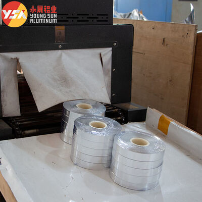 5-50mm Width Single Side Sliver Color AL+PET Laminating Film For Cable Shielding