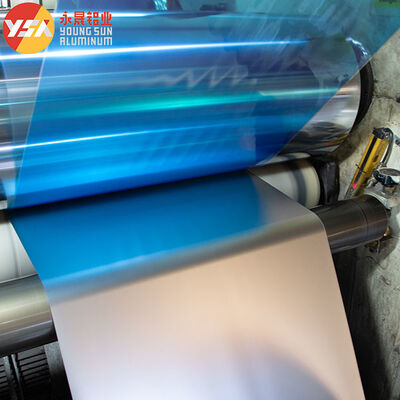 Blue Aluminum Mylar Spooling Foil Roll AL+PET Laminating Film