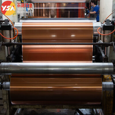 Aluminum Foil Mylar AL+PET Copper Color Single Side For Cable Shielding