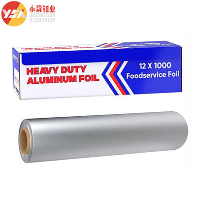 Heavy Duty Aluminum Foil Roll Custom Width 18 Inch X 1000 Feet Household Packing