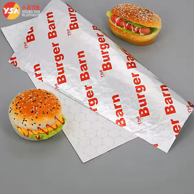 Burger Foil Hexagon Honeycomb Paper Laminated Aluminum Custom Width Wrapping Sheet