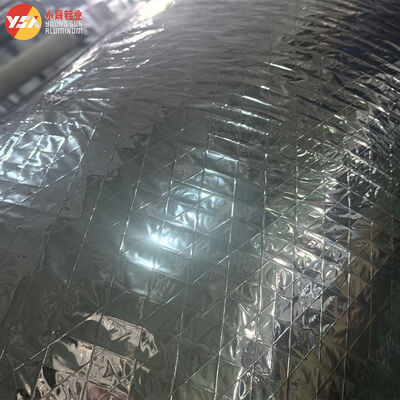 Rhombus Reinforced Aluminum Foil for Thermal Insulation Metallized Coating Polyester Film Aluminum Foil