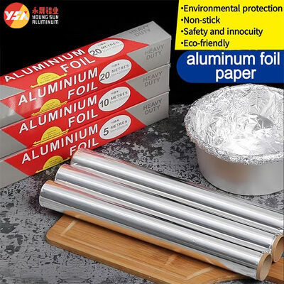 200 Sq Ft Aluminum Foil Roll Custom Width 0.014mm 30cm X 61m Kitchen Wrapper