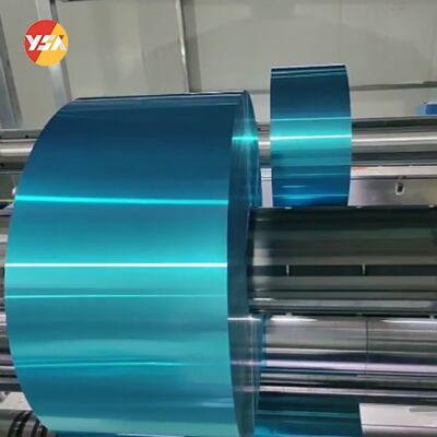 Hydrophilic Blue Aluminum Foil Roll 8011 Custom Width Air Conditioner Heat Exchange