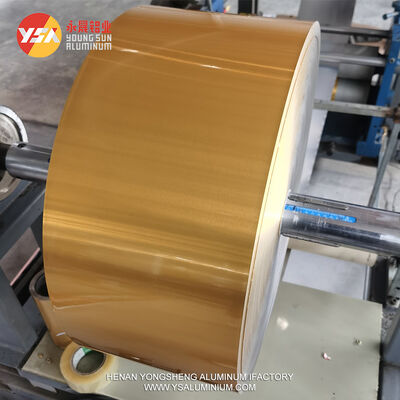 Chocolate Packaging Golden Aluminum Foil Roll Custom Width Food Grade Moisture Proof