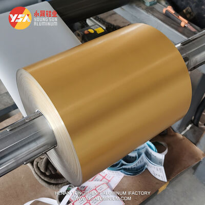 Chocolate Packaging Golden Aluminum Foil Roll Custom Width Food Grade Moisture Proof