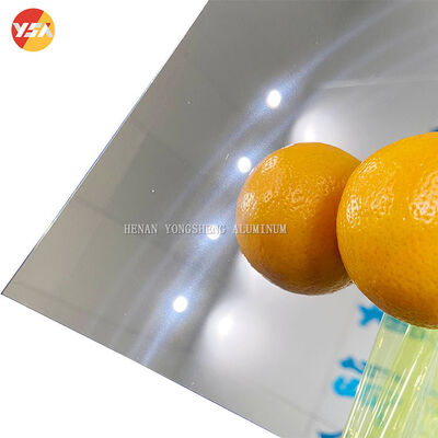 Mirror Aluminum Sheet 85-95% Reflectivity 1050 1060 3003 Alloy PVDF Coated B1 Fireproof Custom Size Elevator Decoration