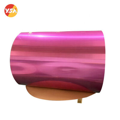 Double-Sided Embossed Wood Grain Color Coated Aluminum Coil 3003 3105 PVDF Custom Width 100-1600mm for Gutter