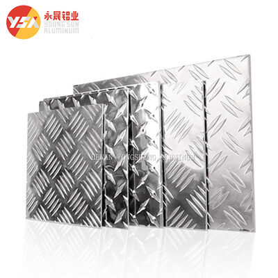 Aluminum Hot Rolled Checkered Plate Non Slip Textured Metal Sheet Ideal for Industrial Flooring and Equipment Protection