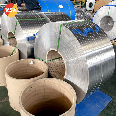 Silvery White Aluminum Strip Coil Featuring Marks Material and Elongation 8 to 35 Percent Ideal Choice for Metal Processing