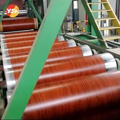 PVDF Coating Material Color Coated Aluminum Coil Wood Grain Aluminum Coil Stock Ideal for Exterior Wall Panels and Decorative