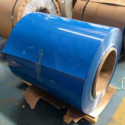 3003 5052 PVDF PE Prepainted Color Coated Aluminum Coil 0.2mm-3.0mm Custom Width Heavy Jumbo Coil for Roofing Gutter