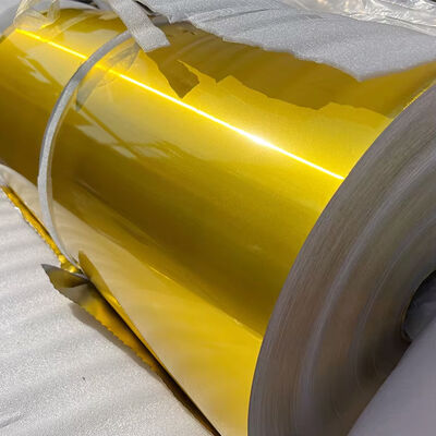 Color Coated Aluminum Foil Roll 1060 1235 8011 Custom Width Packaging Building Material