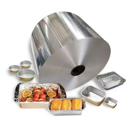 1000 Feet 12 Inch Aluminum Foil Roll Custom Width Baking Industrial Food Packaging