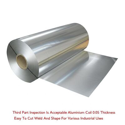 Third Part Inspection Is Acceptable Aluminium Coil 0.05 Thickness Easy To Cut Weld And Shape For Various Industrial Uses