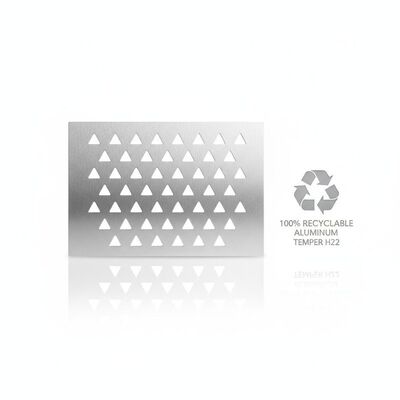 100 Percent Recyclable Aluminum Plate Featuring Triangle Hole Shape and Temper H22 Perfect for Lightweight Structural Uses