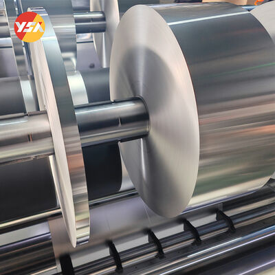 8011 O 55mic 70mic Aluminum Strip Foil Roll Custom Width Flexible Duct Insulation