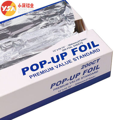 0.02mm Aluminum Foil Roll Custom Width Roasting Food Packing 50M 100M 150M Length
