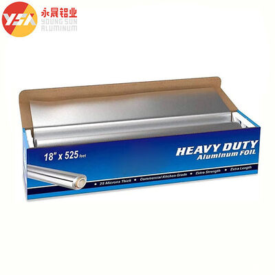 0.02mm Aluminum Foil Roll Custom Width Roasting Food Packing 50M 100M 150M Length