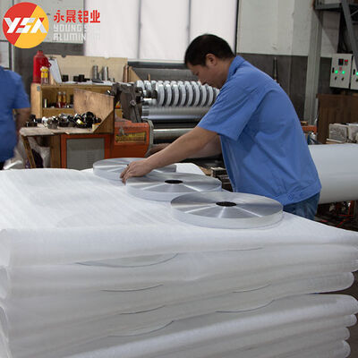 Single Sided White Color Aluminum Polyester Laminating Air Duct Film Roll