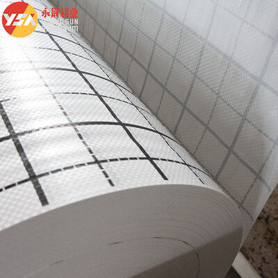 Woven Fabric Printing +PE Extruding Black And White Checkered Printed