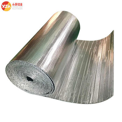 Reflective Aluminium Bubble Foil Roll Custom Width Air Cell Insulation Soundproof