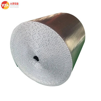 Reflective Aluminium Bubble Foil Roll Custom Width Air Cell Insulation Soundproof