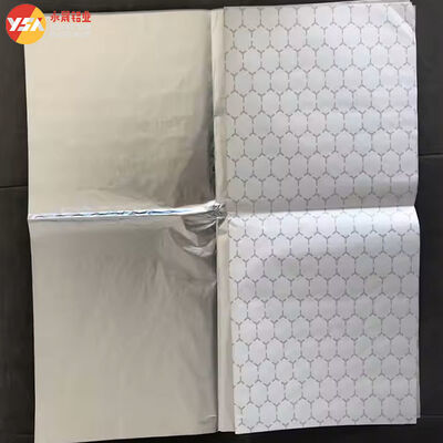 Burger Foil Hexagon Honeycomb Paper Laminated Aluminum Custom Width Wrapping Sheet