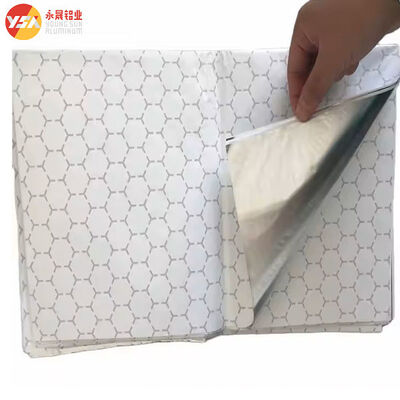 Burger Foil Hexagon Honeycomb Paper Laminated Aluminum Custom Width Wrapping Sheet