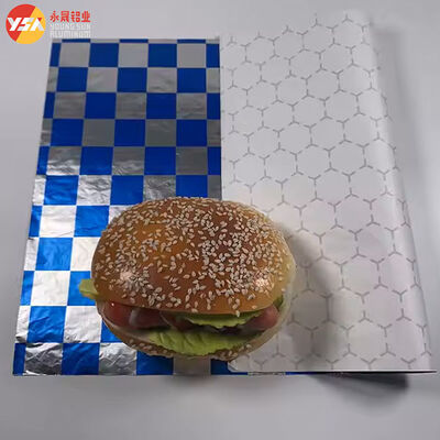 Burger Foil Hexagon Honeycomb Paper Laminated Aluminum Custom Width Wrapping Sheet