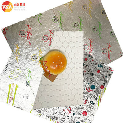 Greaseproof Aluminum Foil Honeycomb Paper Custom Width Burger Sandwich Wrapping Sheet