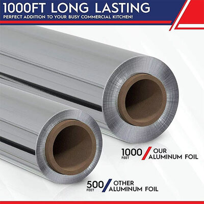Foodservice Foil Roll 1000ft Custom Width Commercial Grade Nonstick Restaurant Bakery
