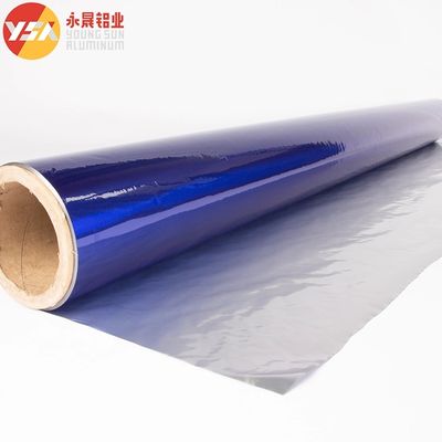 Bright Blue Laminated Aluminum Foil AL+PET 0.012-0.07mm PET Thickness