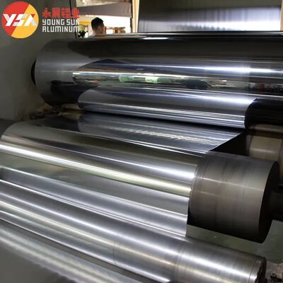 PE PET laminated aluminum foil featuring silver or customized printing suitable for food packaging and industrial