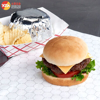 Food Grade Honeycomb Foil Paper Heat Resistant Greaseproof Burger Wrapping Paper For Catering