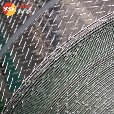 5083 H32 Marine Grade Aluminum Checkered Plate 5 Bar Anti Corrosion Tread Sheet 1600mm Wide Custom Size