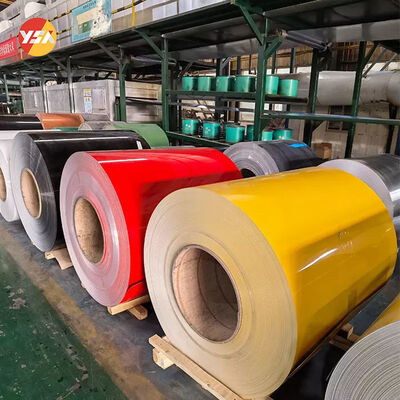 โคลล์อลูมิเนียมเคลือบสี 1050/1060/1100/3003 PE/PVDF/HDP/SMPเคลือบ 80-90 สีสว่างสูง สําหรับผนังภายนอก/ภายในและหลังคา