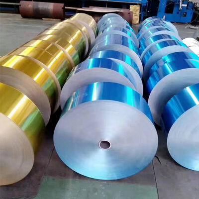 Color Coated Aluminum Foil Roll 1060 1235 8011 Custom Width Packaging Building Material