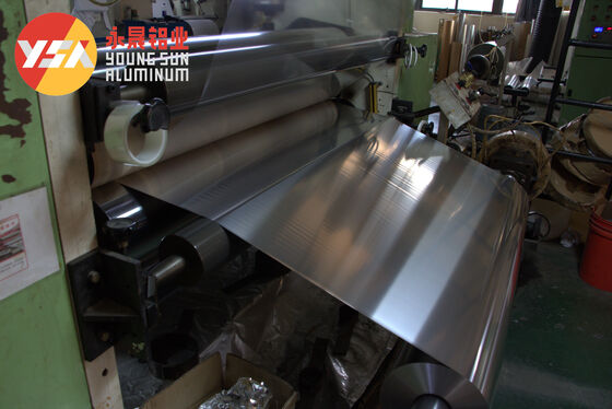 Printable Oil-Proof Laminated Aluminum Foil AL+PET High Tensile Strength Customizable Roll For Food Packaging
