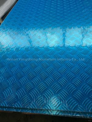 Marine Grade 5083 5052 Aluminum Checkered Plate 5 Bar Anti Slip Diamond Tread Sheet 4x8 Corrosion Resistant Flooring