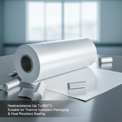 Heatresistance Up To 660°C Aluminum foil coated by PVDF Paint suitable for thermal insulation packaging and heat resistant sealing