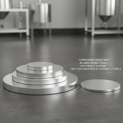 Thickness 0.2 to 6.0mm Aluminium Circle Used in Heat Exchangers and Cooking Utensils Corrosion Resistant Aluminum Material