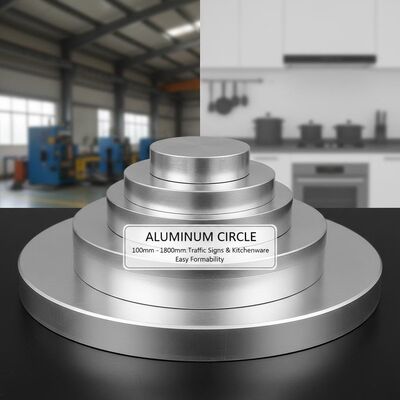 Diameter 100mm to 1800mm Aluminium Circle Ideal for Traffic Signs and Kitchenware Production Featuring Easy Formability