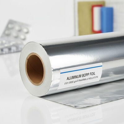 Sliver Aluminum Foil Paper Bopp Thickness 001035g m2 Customized for Pharmaceutical Packaging and Thermal Insulation Uses