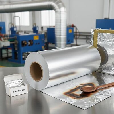 Free Sample Aluminum foil 3000 Series heavy duty industrial grade roll for packaging insulation and cooking applications