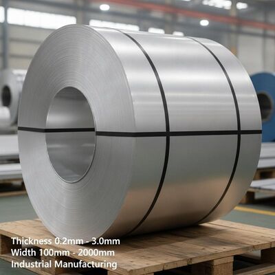 Espessura de 0,2 mm a 3,0 mm bobina de alumínio largura de opções 100 mm a 2000 mm ideal para processos de fabricação industrial