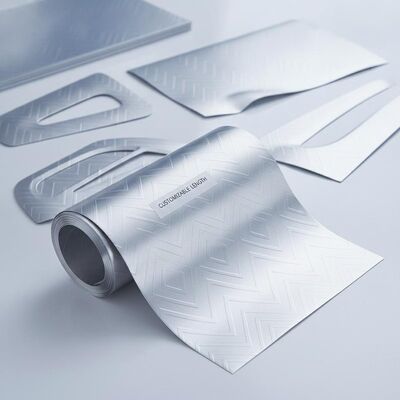 Customizable Length Embossed Aluminum Sheet Offering Moderate Flexibility Perfect for Automotive Panels and Interior Design