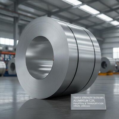 Aluminium Coil Tensile Strength 70-350 MPa Industrial Transportation Applications Jiangsu Origin